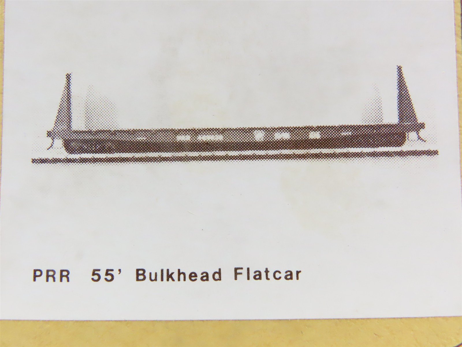 HO Gloor Craft Models 2 in 1 Kit 334 PRR Pennsylvania 55' Bulkhead Flat Car