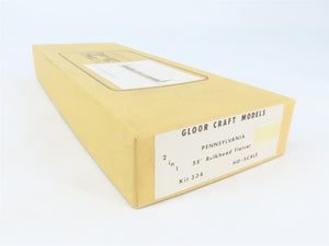 HO Gloor Craft Models 2 in 1 Kit 334 PRR Pennsylvania 55' Bulkhead Flat Car