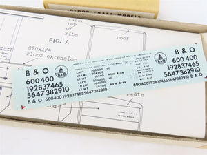 HO Scale Gloor Craft Models Kit 333 B&O Baltimore & Ohio 2-Bay Covered Hopper
