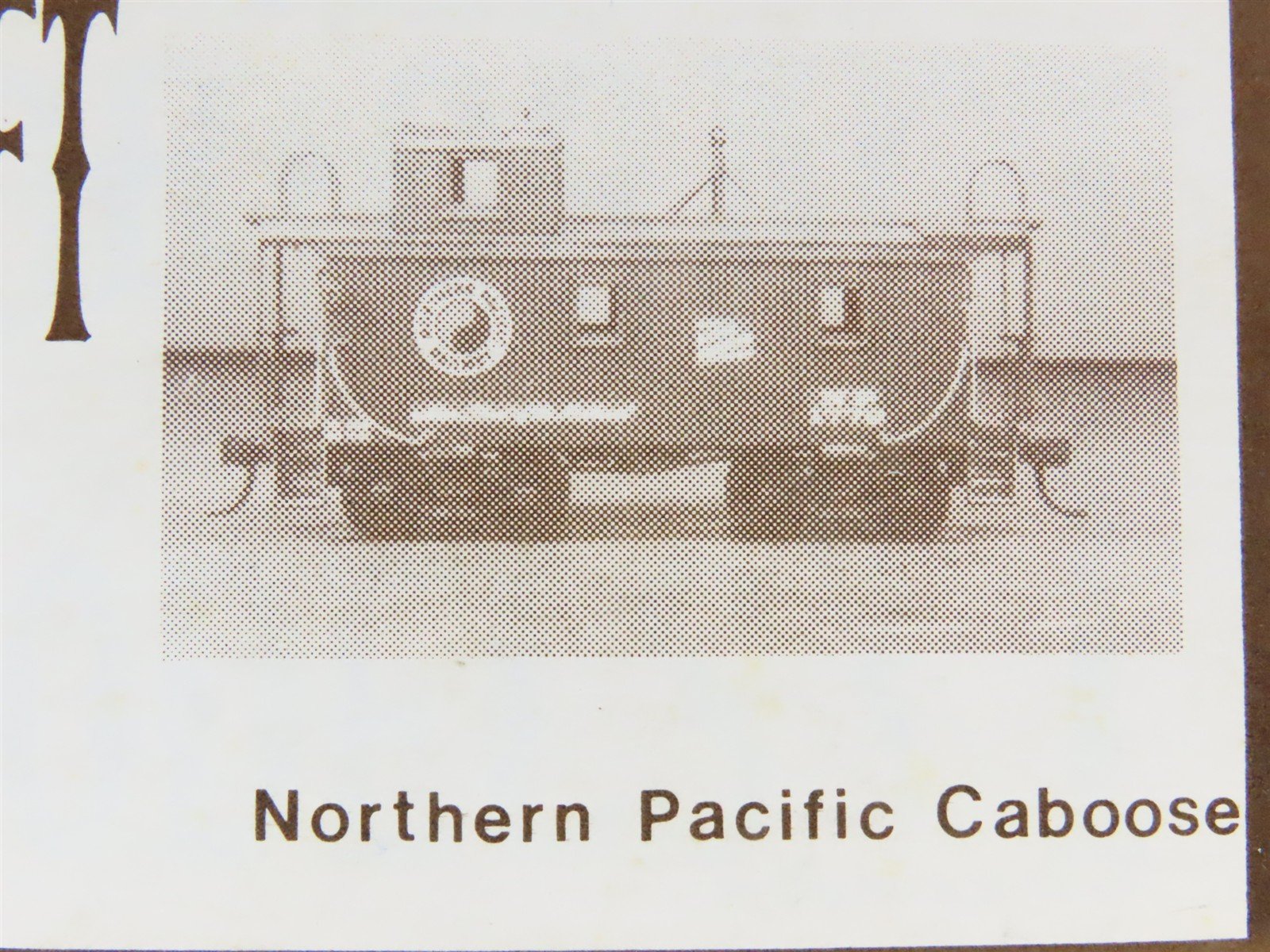 HO Scale Gloor Craft Models Kit 329 NP Northern Pacific Railroad Caboose