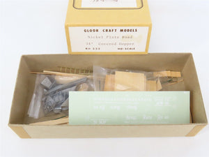 HO Gloor Craft Models Kit 332 NKP Nickel Plate Road 34' 2-Bay Covered Hopper