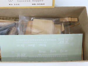 HO Gloor Craft Models Kit 332 NKP Nickel Plate Road 34' 2-Bay Covered Hopper