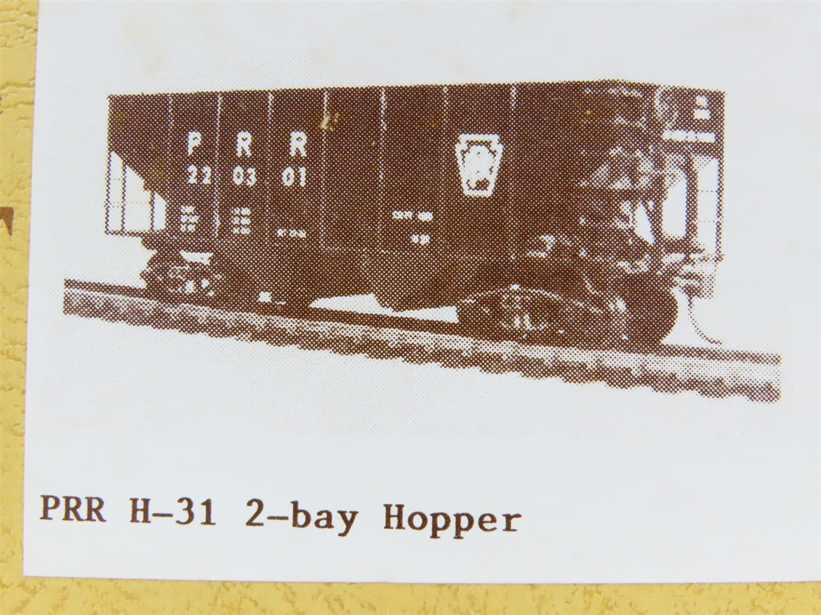 HO Scale Gloor Craft Models Kit 348 PRR Pennsylvania Railroad 2-Bay Hopper