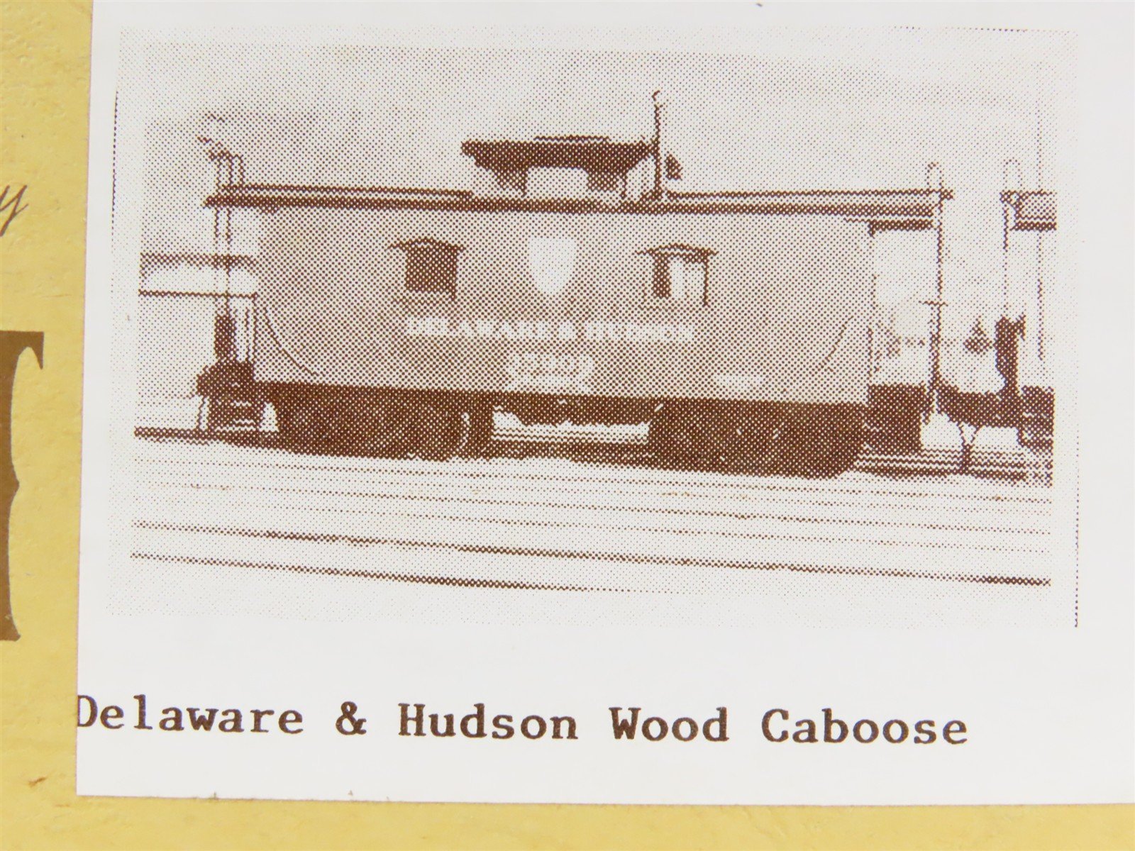 HO Scale Gloor Craft Models Kit 330 D&H Delaware & Hudson Wood Sheathed Caboose