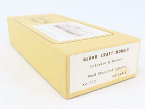 HO Scale Gloor Craft Models Kit 330 D&H Delaware & Hudson Wood Sheathed Caboose