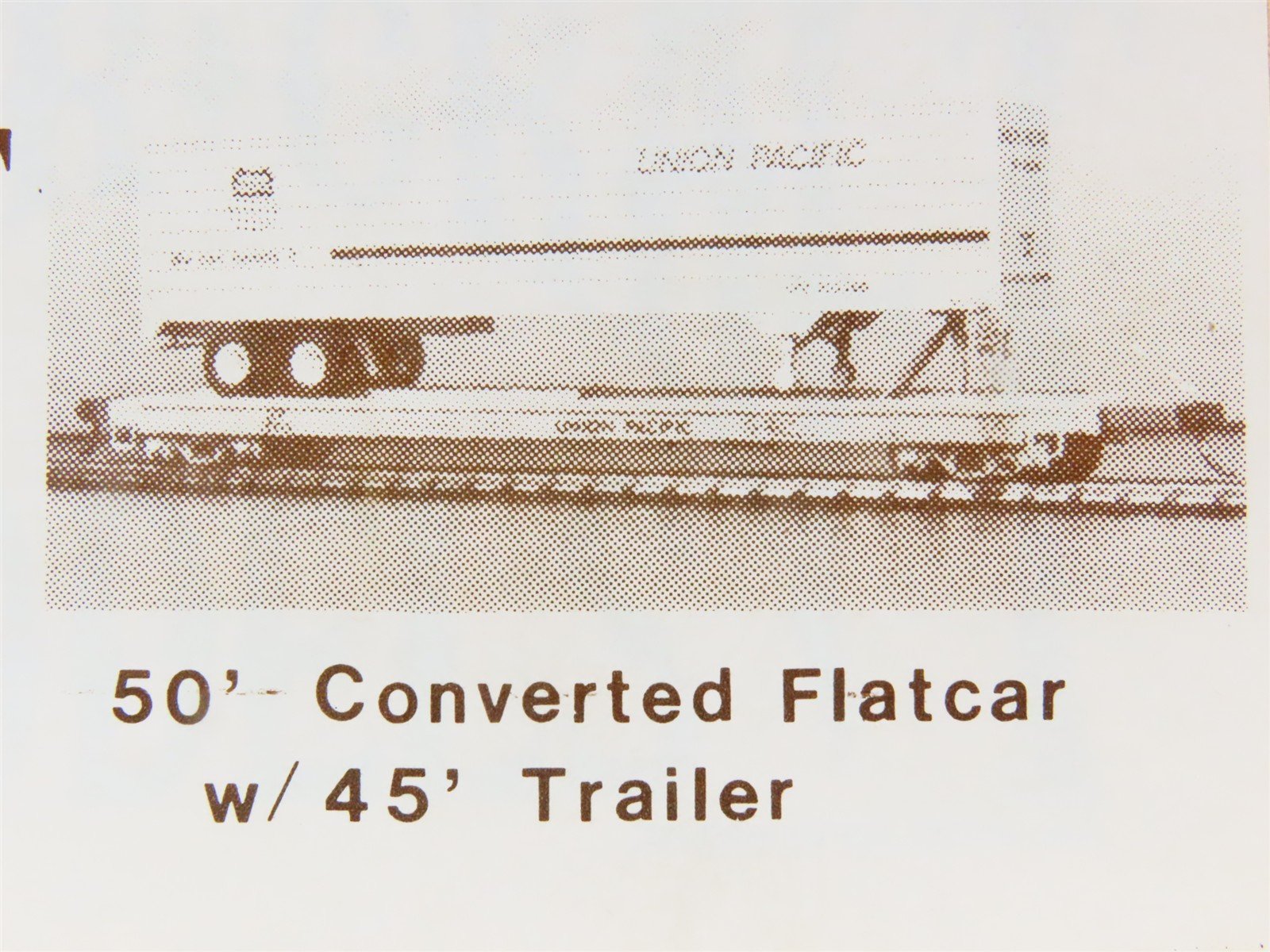 HO Gloor Craft Models Kit 356 Unpainted 50' Converted Flat Car w/ 45' Trailer