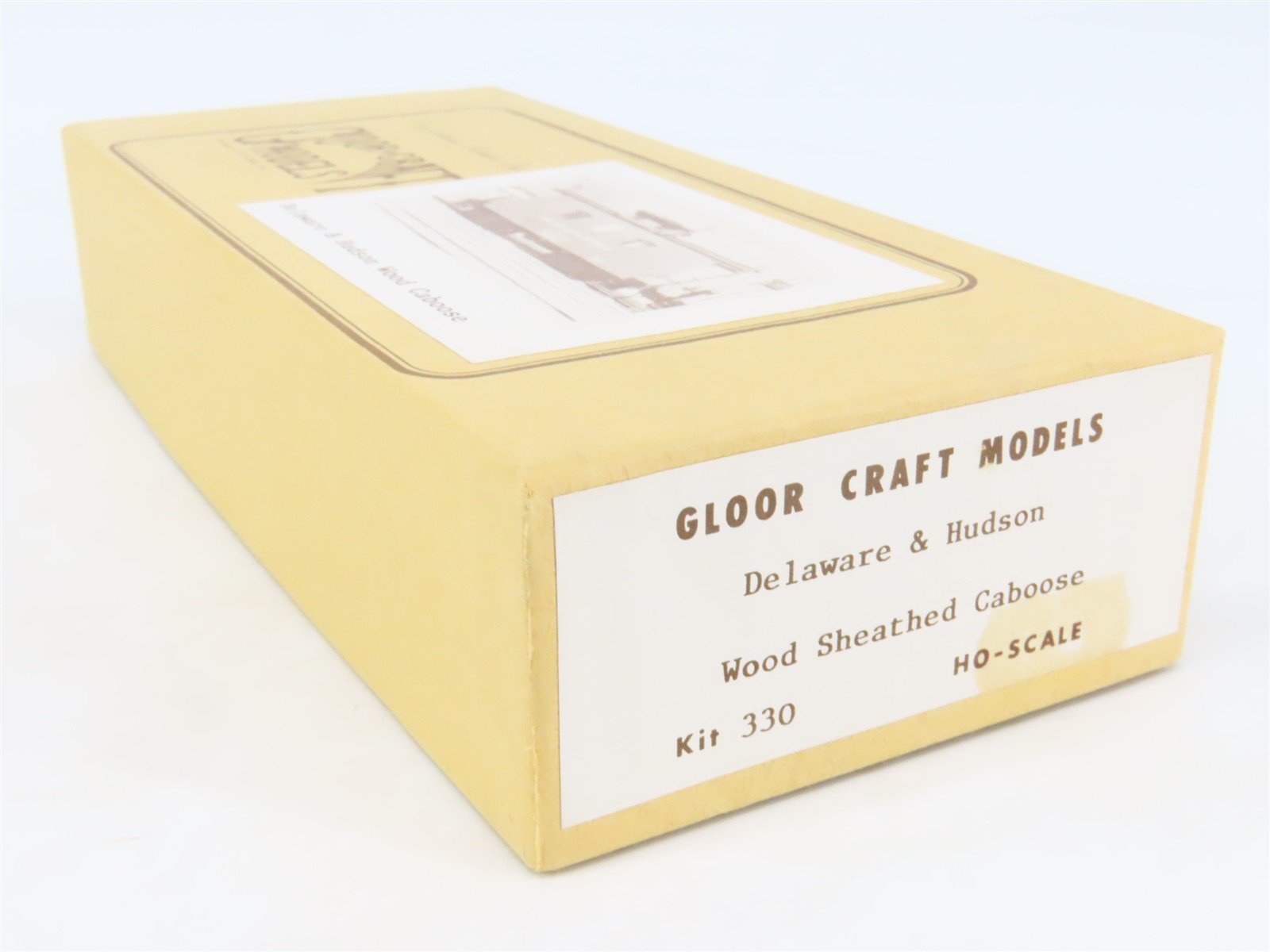 HO Scale Gloor Craft Models Kit 330 D&H Delaware & Hudson Wood Sheathed Caboose