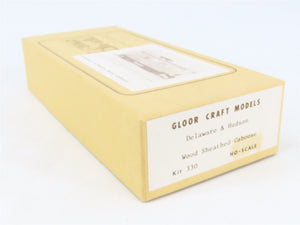 HO Scale Gloor Craft Models Kit 330 D&H Delaware & Hudson Wood Sheathed Caboose