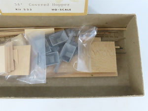 HO Gloor Craft Models Kit 332 NKP Nickel Plate Road 34' Covered 2-Bay Hopper