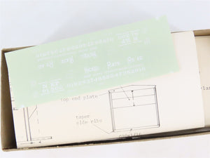 HO Gloor Craft Models Kit 332 NKP Nickel Plate Road 34' Covered 2-Bay Hopper