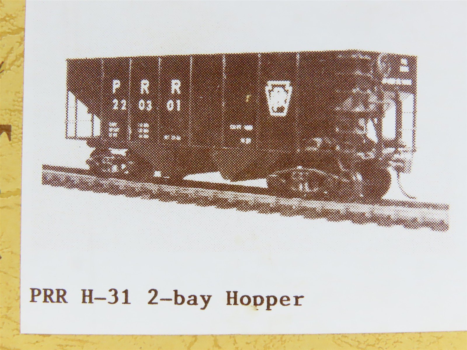 HO Scale Gloor Craft Models Kit 348 PRR Pennsylvania 2-Bay Hopper