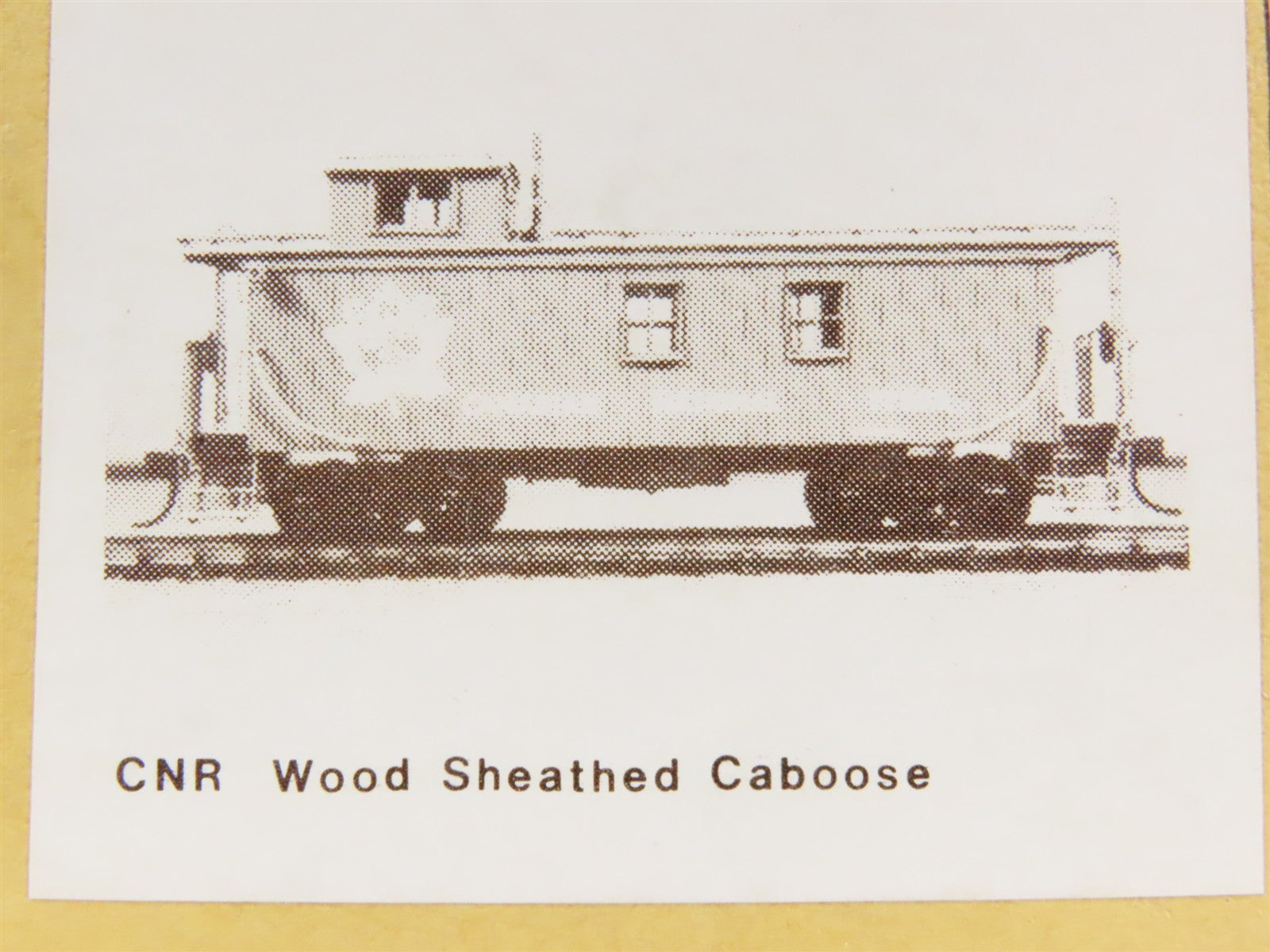 HO Scale Gloor Craft Models Kit 345 CN Canadian National Wood Sheathed Caboose