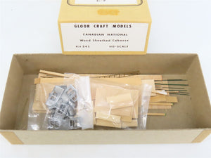 HO Scale Gloor Craft Models Kit 345 CN Canadian National Wood Sheathed Caboose