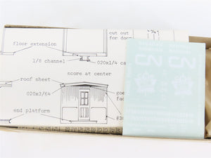 HO Scale Gloor Craft Models Kit 345 CN Canadian National Wood Sheathed Caboose