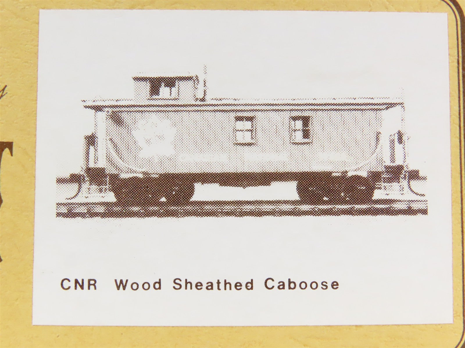 HO Scale Gloor Craft Models Kit 345 CN Canadian National Wood Sheathed Caboose