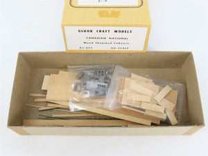 HO Scale Gloor Craft Models Kit 345 CN Canadian National Wood Sheathed Caboose