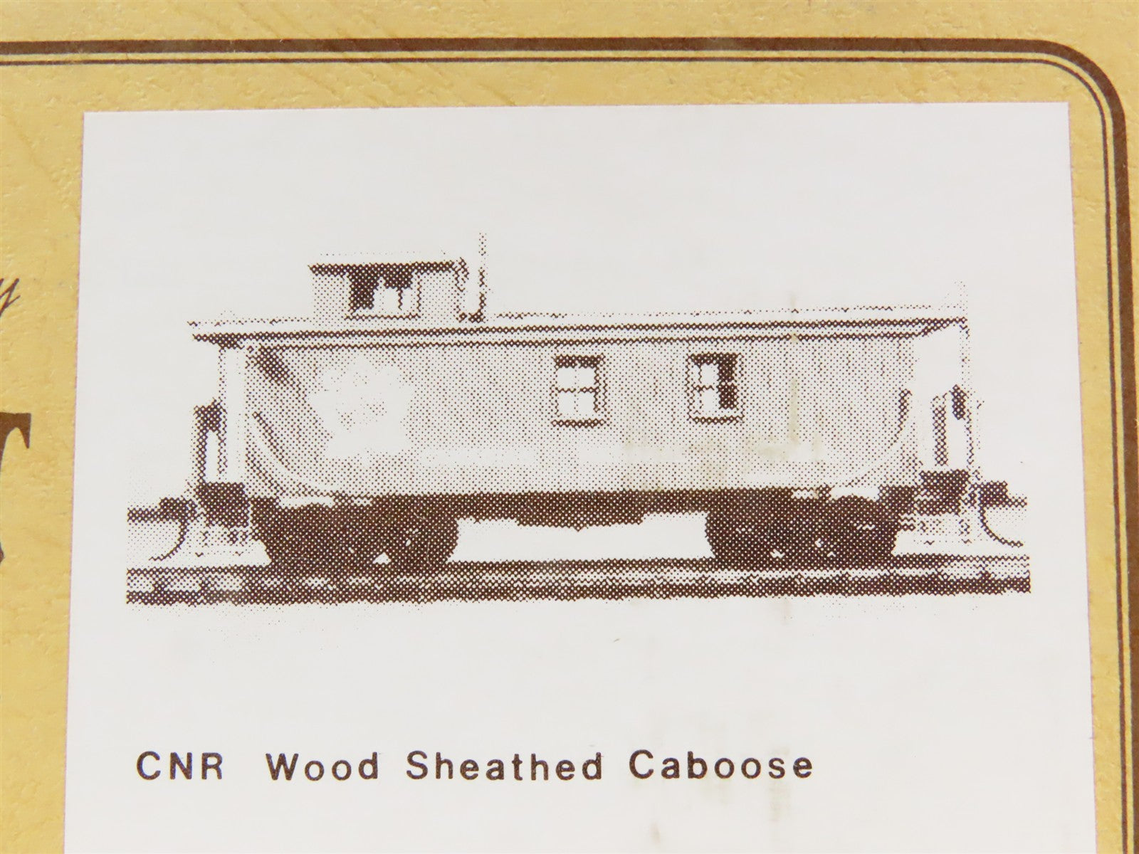 HO Scale Gloor Craft Models Kit 345 CN Canadian National Wood Sheathed Caboose