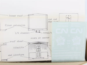 HO Scale Gloor Craft Models Kit 345 CN Canadian National Wood Sheathed Caboose