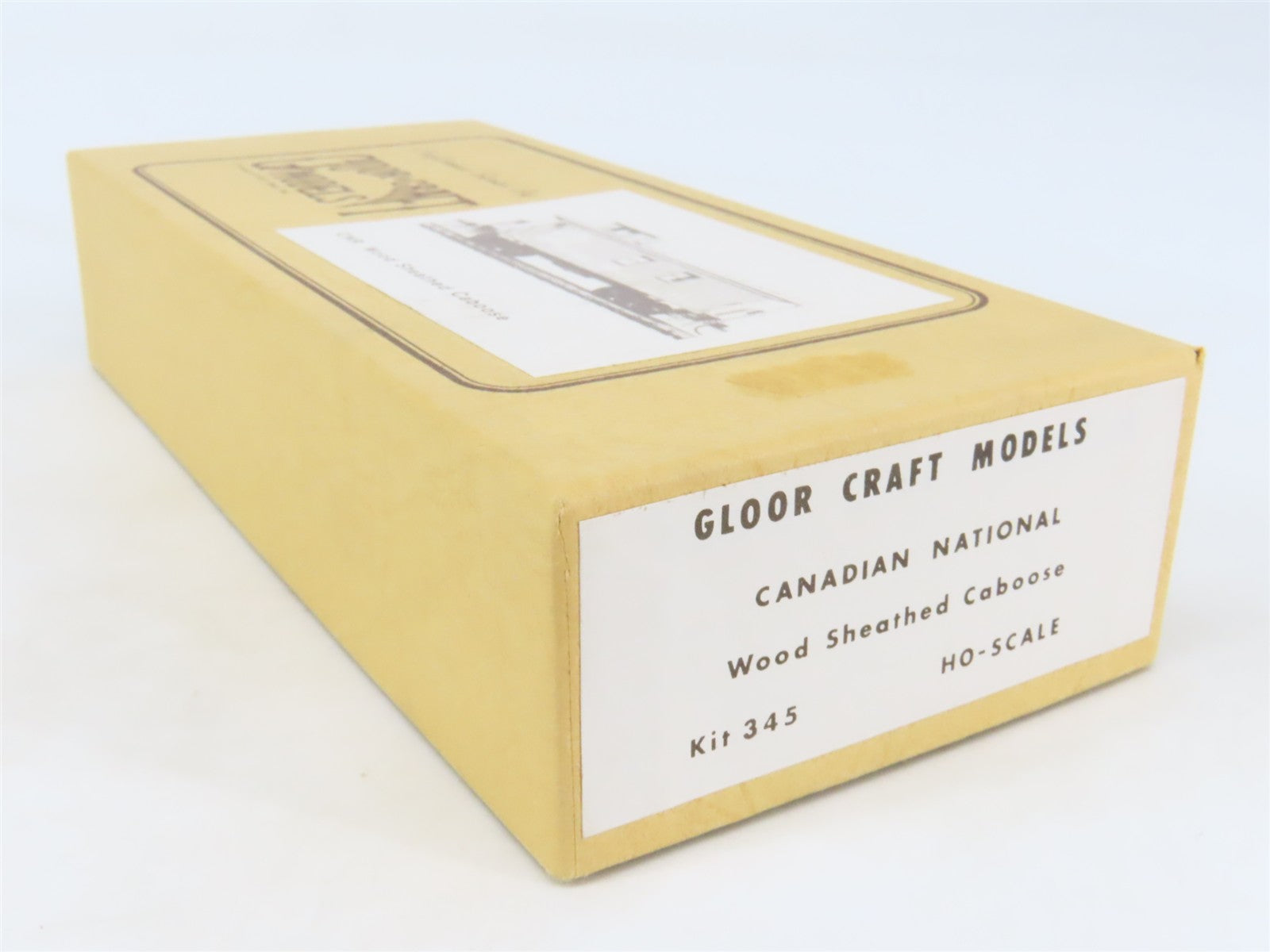 HO Scale Gloor Craft Models Kit 345 CN Canadian National Wood Sheathed Caboose