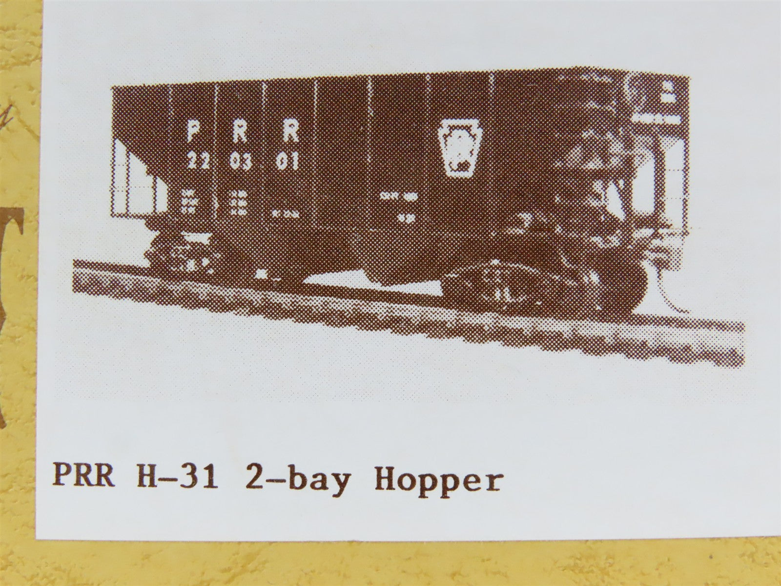 HO Scale Gloor Craft Models Kit 348 PRR Pennsylvania Railroad 2-Bay Hopper