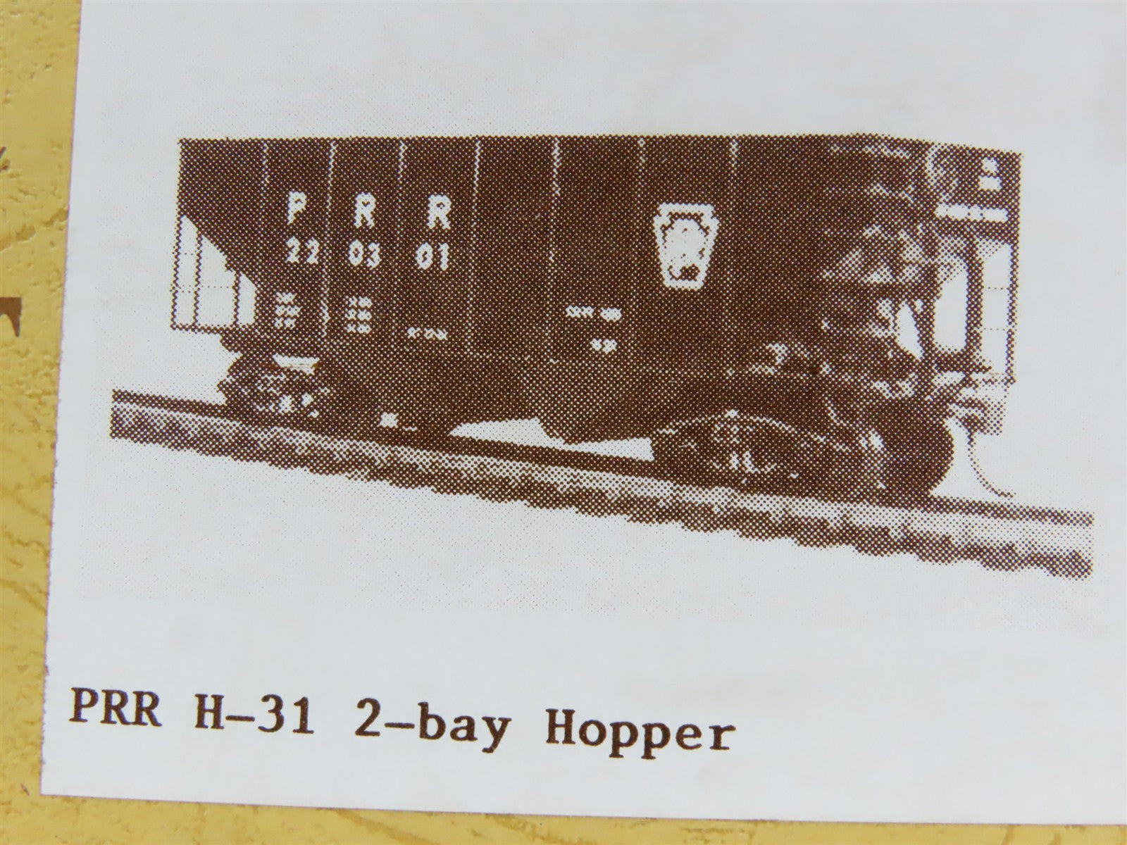 HO Scale Gloor Craft Models Kit 348 PRR Pennsylvania Railroad 2-Bay Hopper