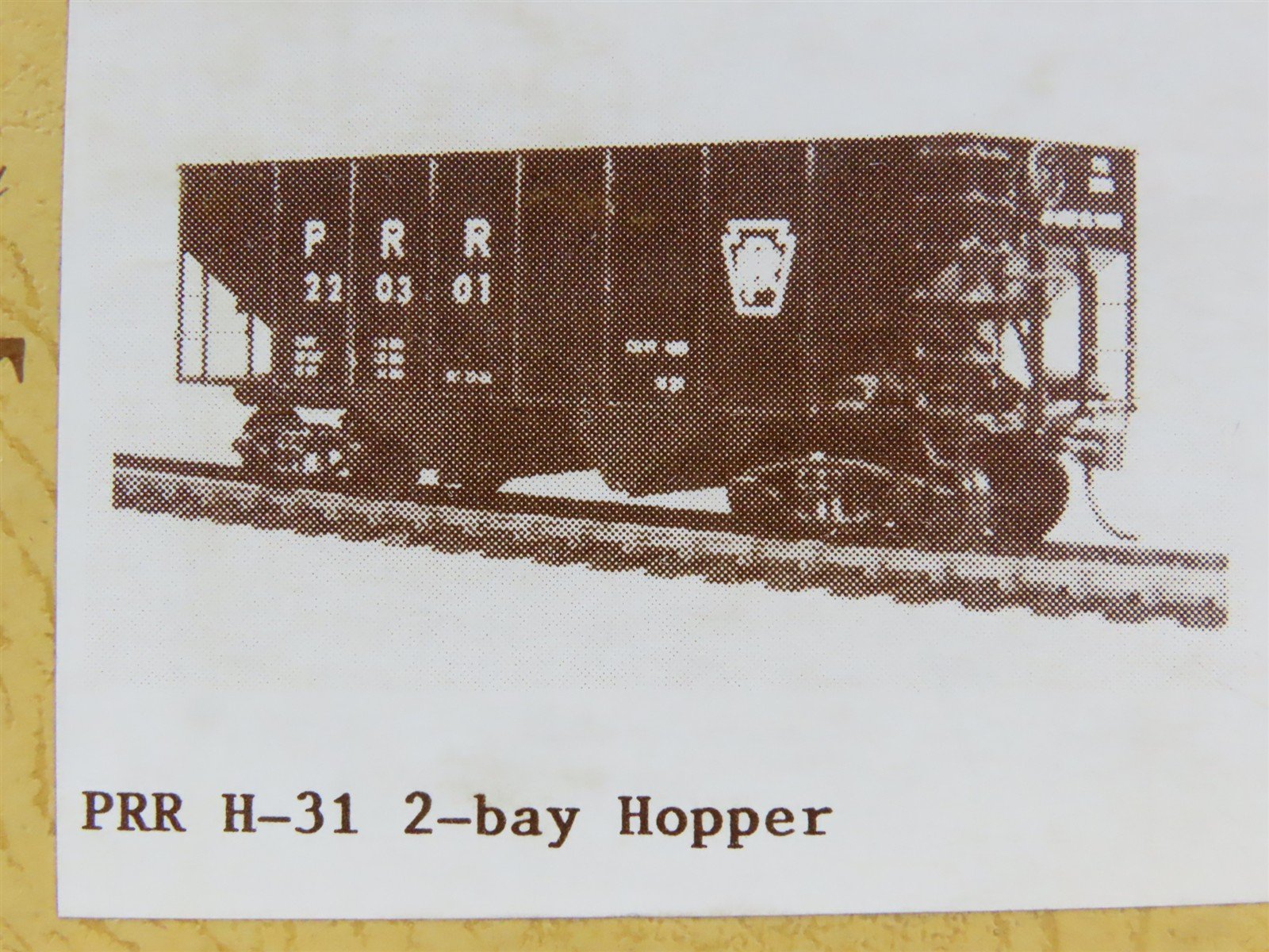 HO Scale Gloor Craft Models Kit 348 PRR Pennsylvania Railroad 2-Bay Hopper