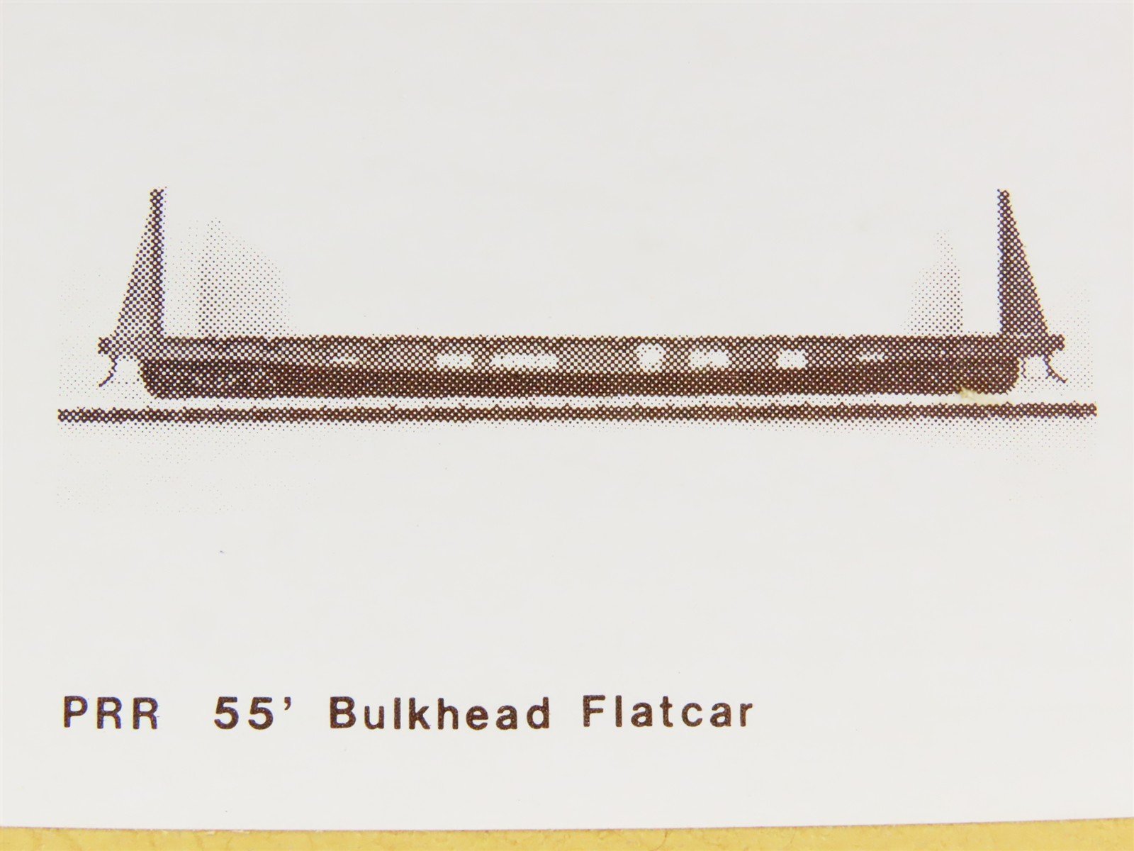 HO Gloor Craft Models 2 in 1 Kit 334 PRR Pennsylvania 55' Bulkhead Flat Car