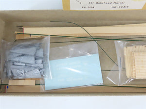 HO Gloor Craft Models 2 in 1 Kit 334 PRR Pennsylvania 55' Bulkhead Flat Car