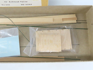 HO Gloor Craft Models 2 in 1 Kit 334 PRR Pennsylvania 55' Bulkhead Flat Car