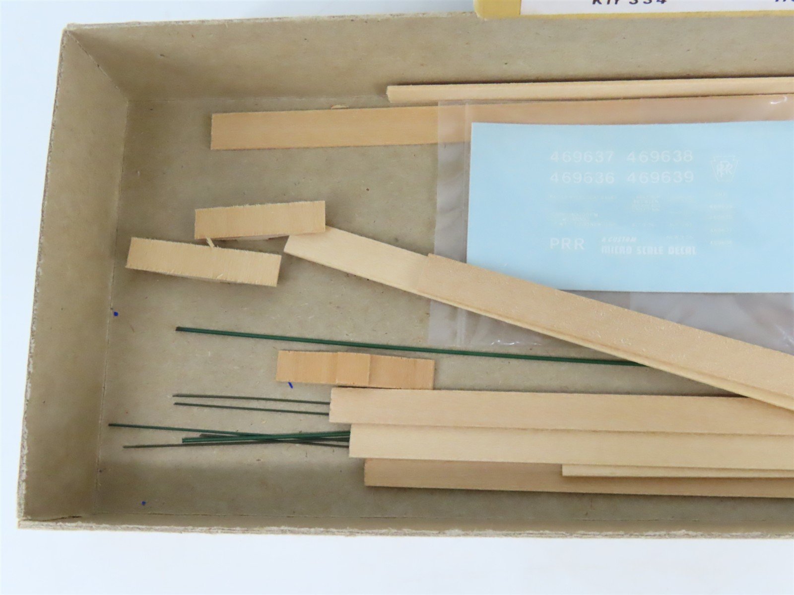 HO Gloor Craft Models 2 in 1 Kit 334 PRR Pennsylvania 55' Bulkhead Flat Car