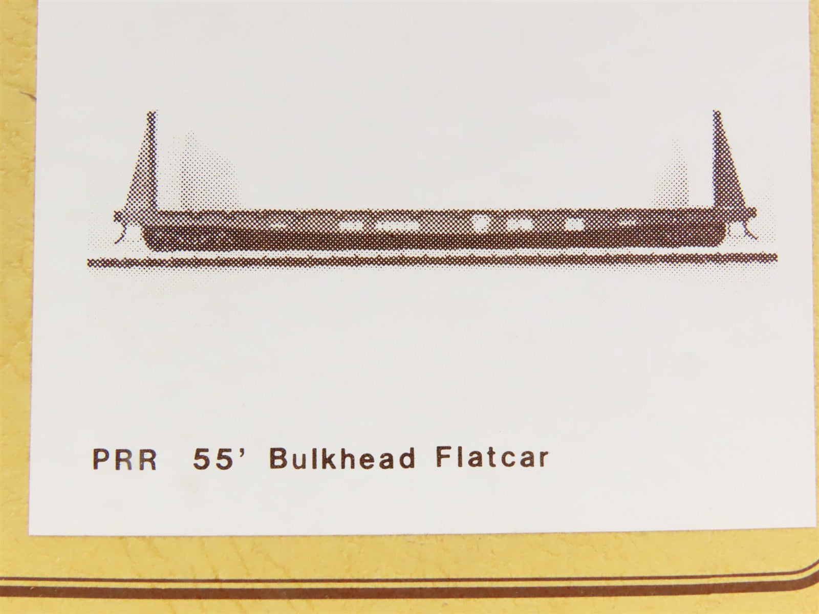 HO Gloor Craft Models 2 in 1 Kit 334 PRR Pennsylvania 55' Bulkhead Flat Car