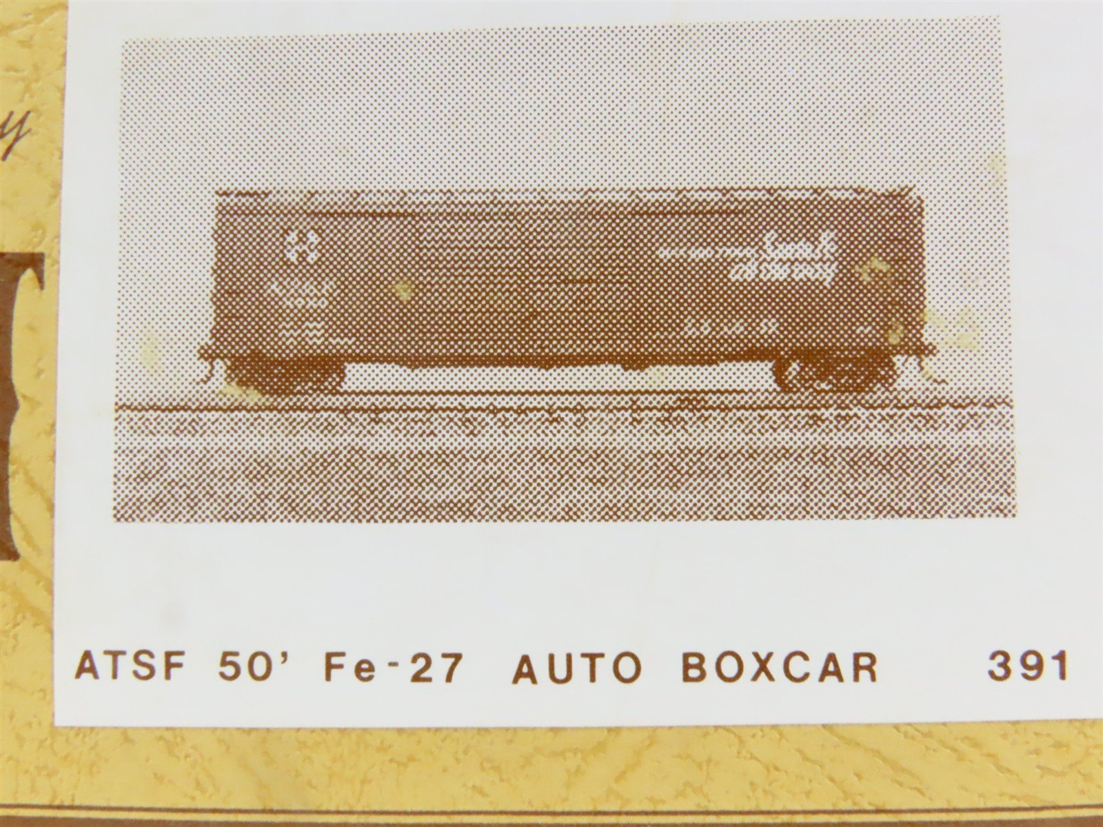 HO Scale Gloor Craft Models Kit 391 ATSF Santa Fe 50' Double Door Auto Box Car