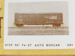 HO Scale Gloor Craft Models Kit 391 ATSF Santa Fe 50' Double Door Auto Box Car