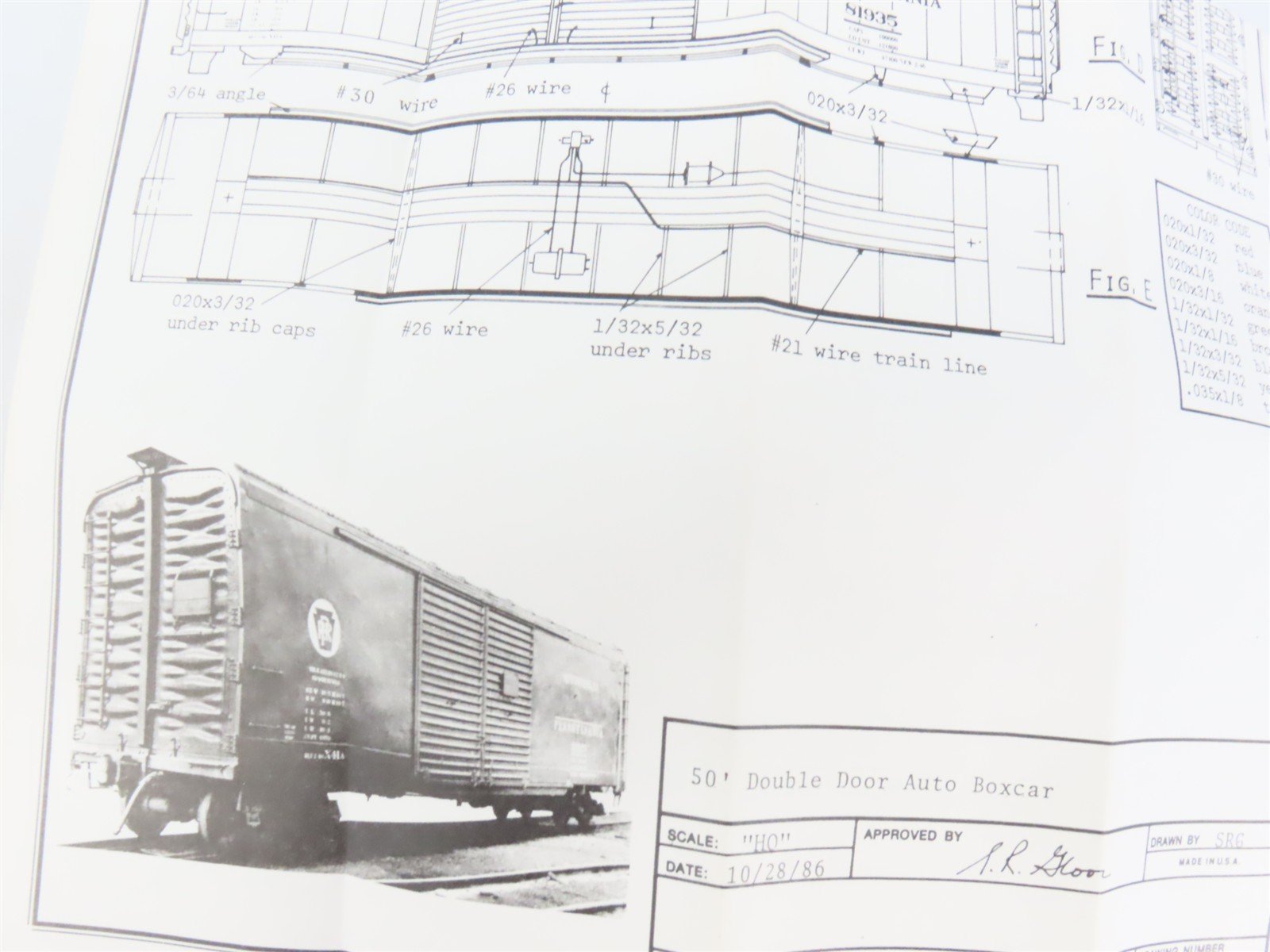 HO Scale Gloor Craft Models Kit 391 ATSF Santa Fe 50' Double Door Auto Box Car