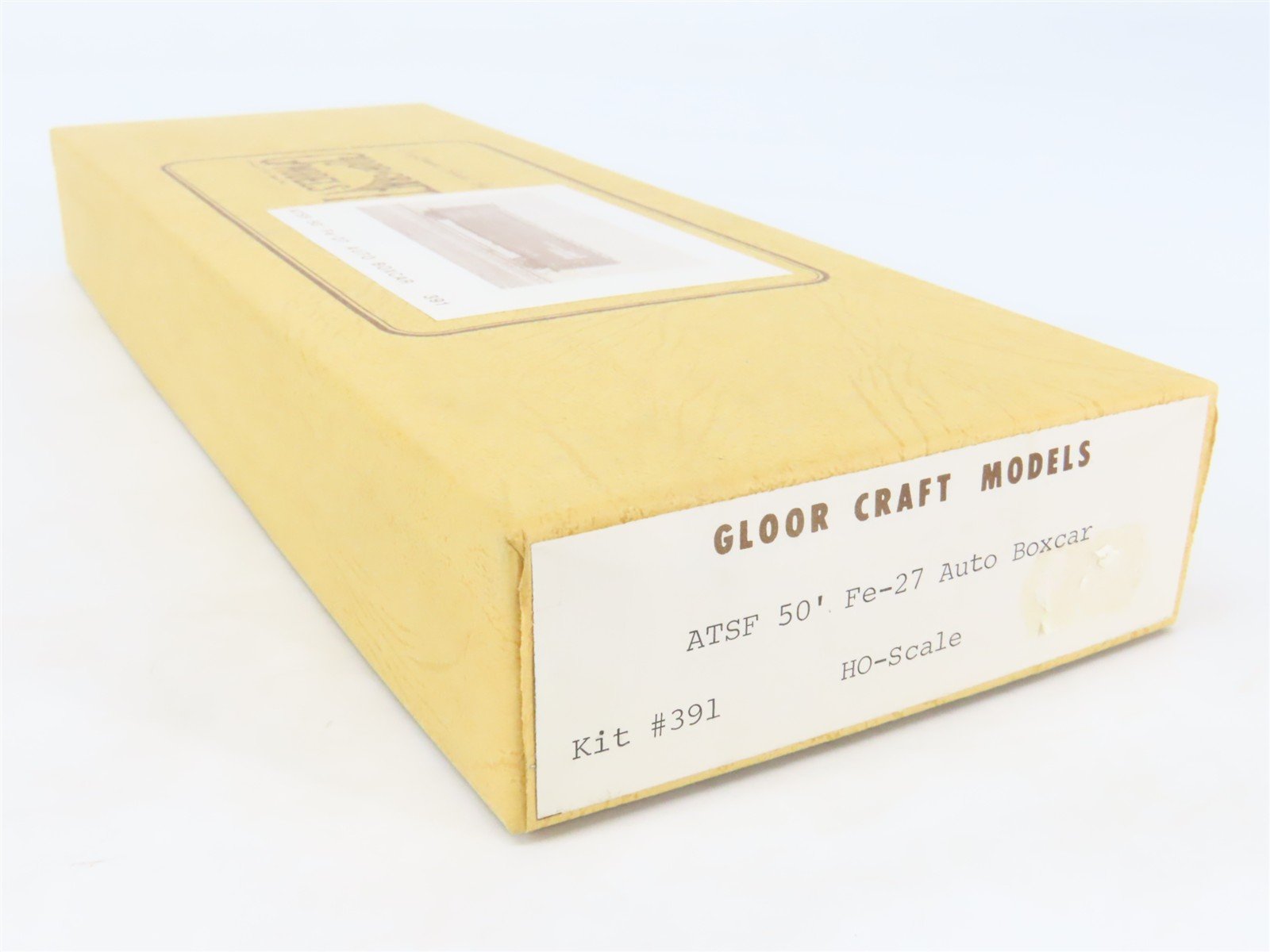 HO Scale Gloor Craft Models Kit 391 ATSF Santa Fe 50' Double Door Auto Box Car
