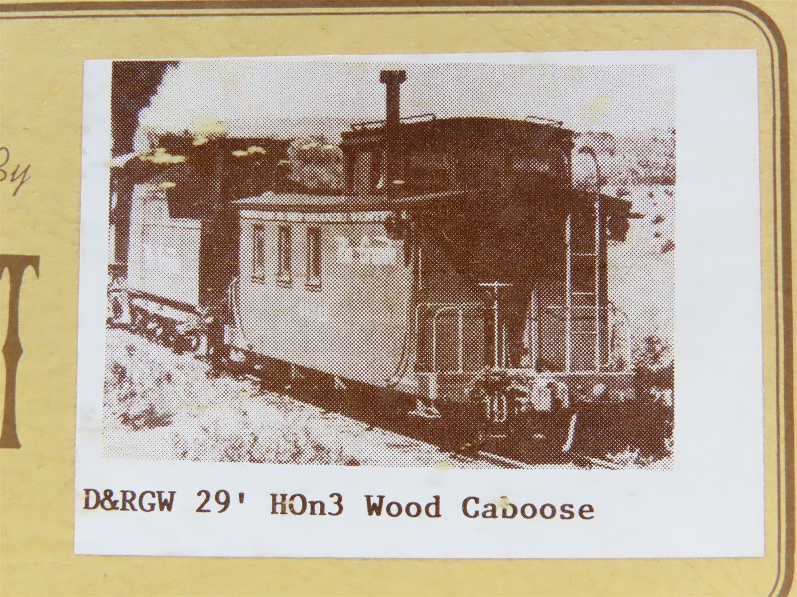 HO Scale Gloor Craft Models Kit 394 D&RGW Rio Grande 29' Wood Sheathed Caboose