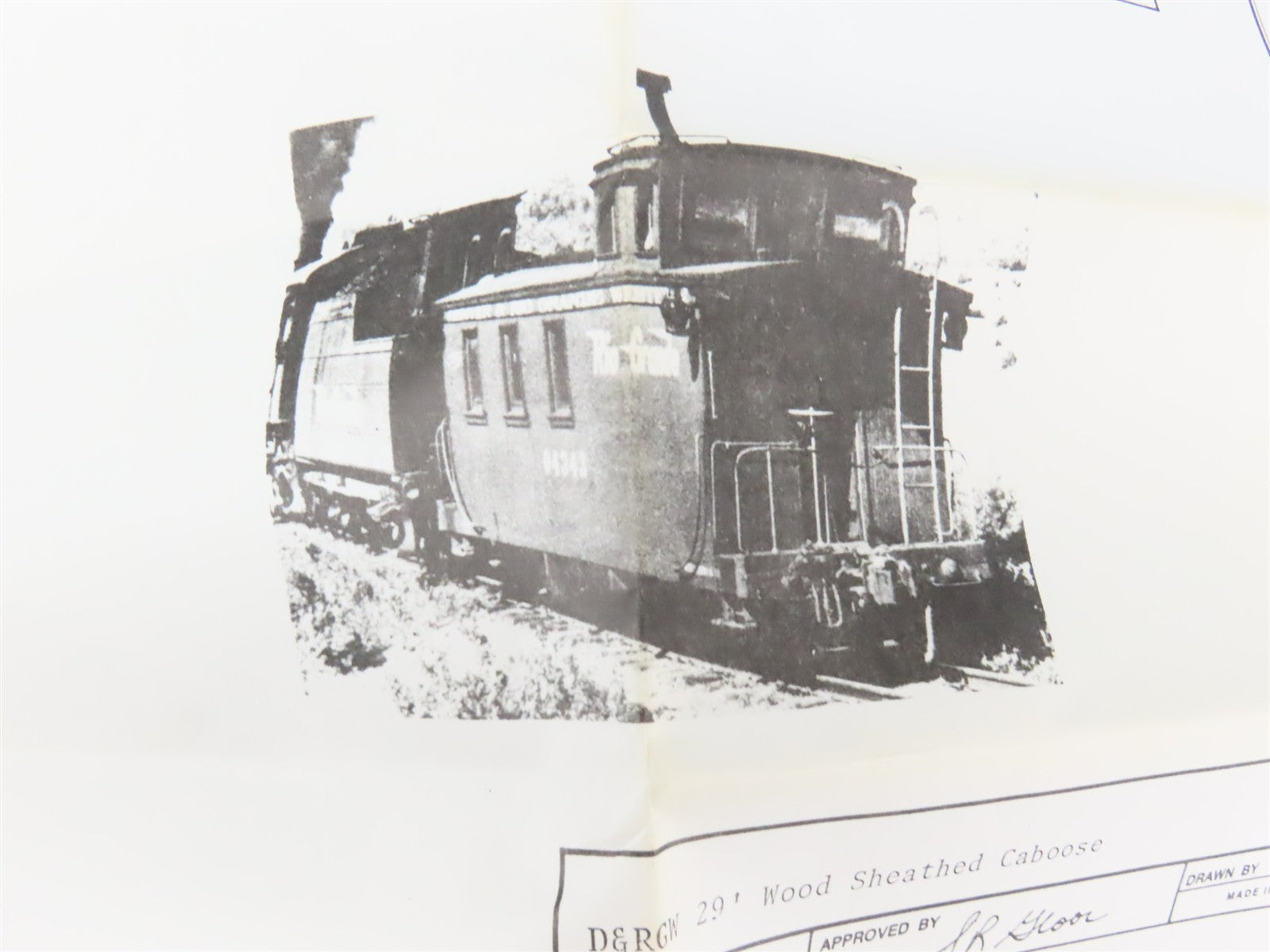 HO Scale Gloor Craft Models Kit 394 D&RGW Rio Grande 29' Wood Sheathed Caboose