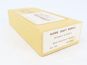 HO Scale Gloor Craft Models Kit 330 D&H Delaware & Hudson Wood Sheathed Caboose