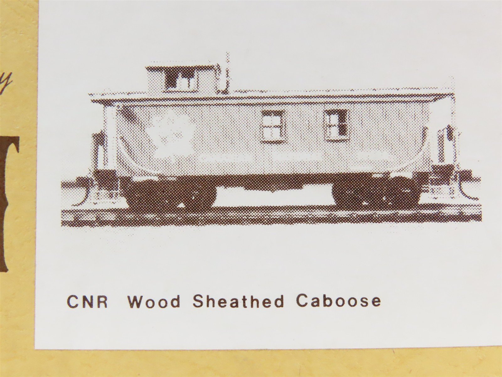 HO Scale Gloor Craft Models Kit 345 CN Canadian National Wood Sheathed Caboose