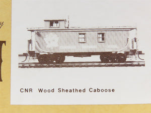 HO Scale Gloor Craft Models Kit 345 CN Canadian National Wood Sheathed Caboose