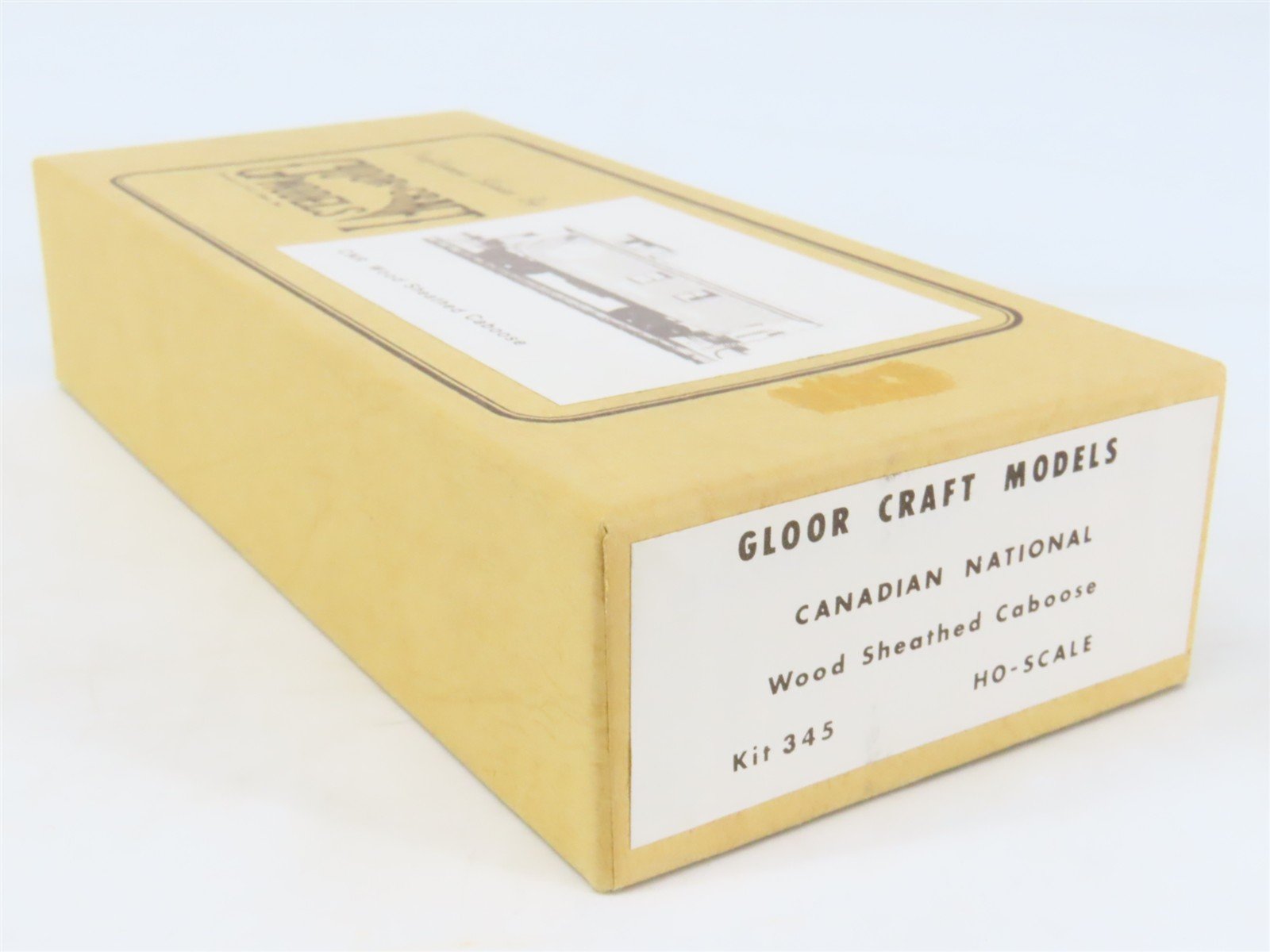 HO Scale Gloor Craft Models Kit 345 CN Canadian National Wood Sheathed Caboose