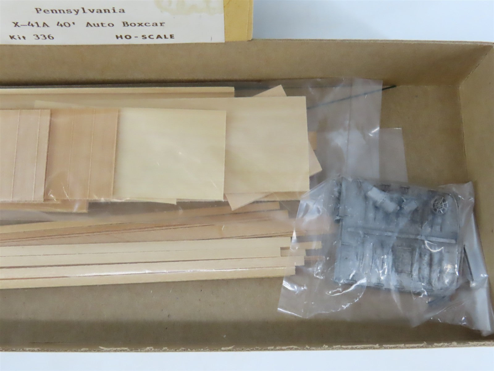 HO Scale Gloor Craft Models Kit 336 PRR Pennsylvania Railroad 40' Auto Box Car