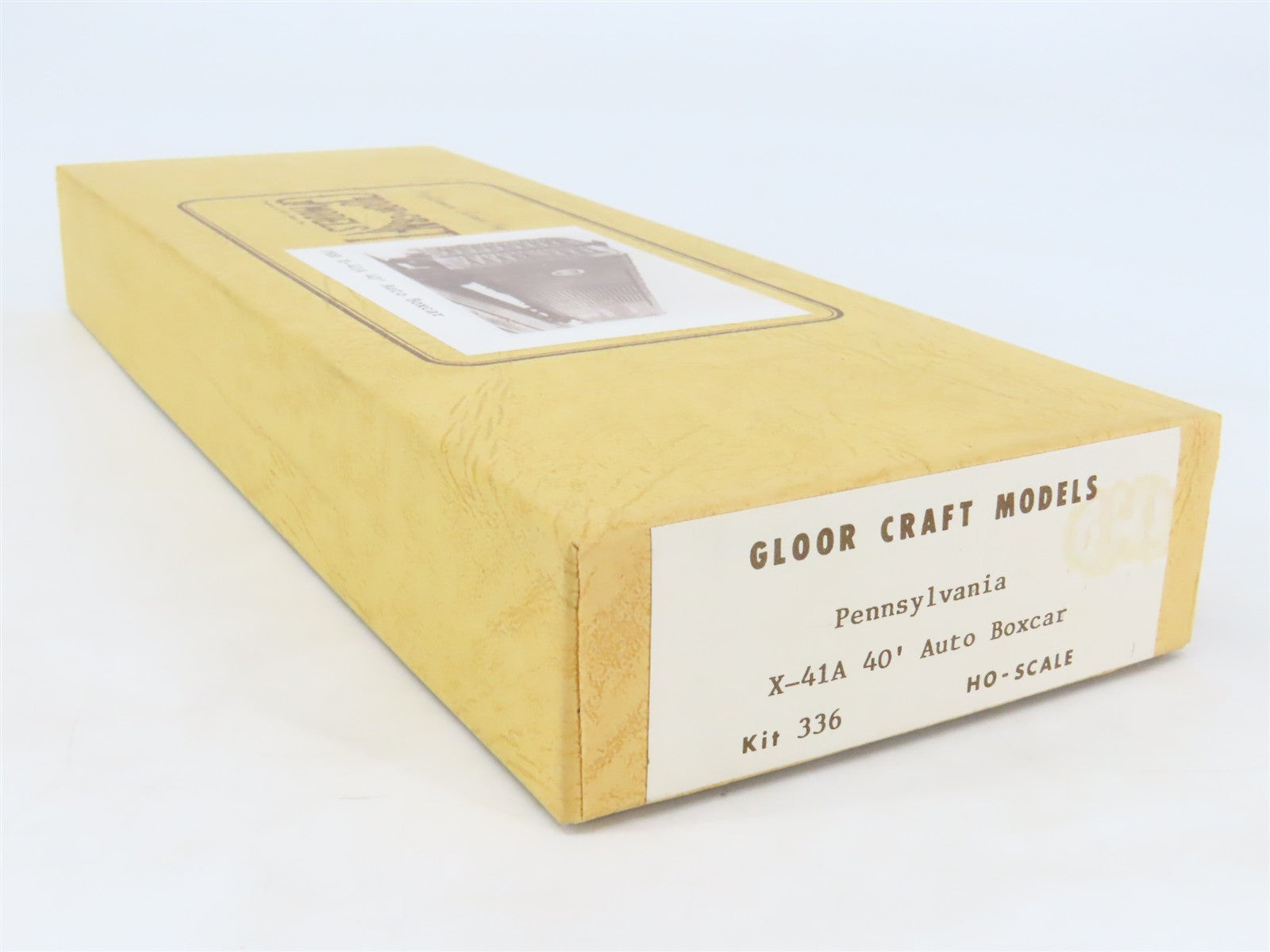 HO Scale Gloor Craft Models Kit 336 PRR Pennsylvania Railroad 40' Auto Box Car