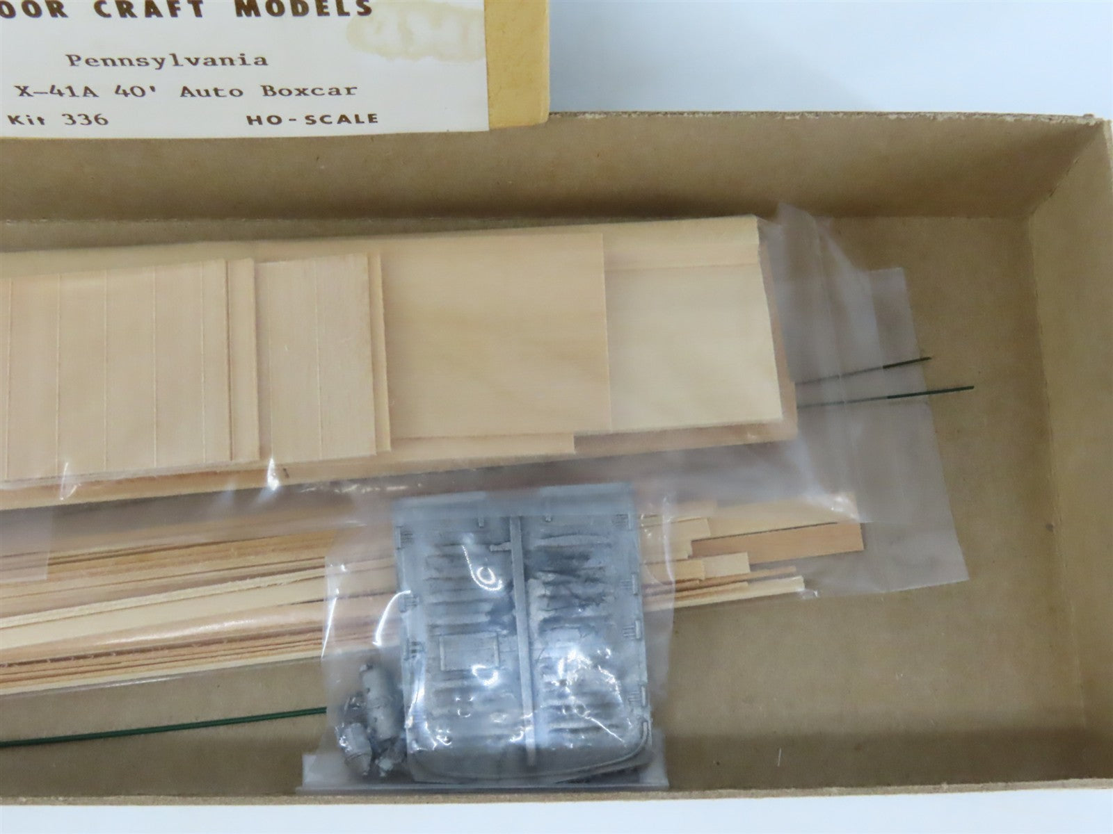HO Scale Gloor Craft Models Kit 336 PRR Pennsylvania 40' Automobile Box Car