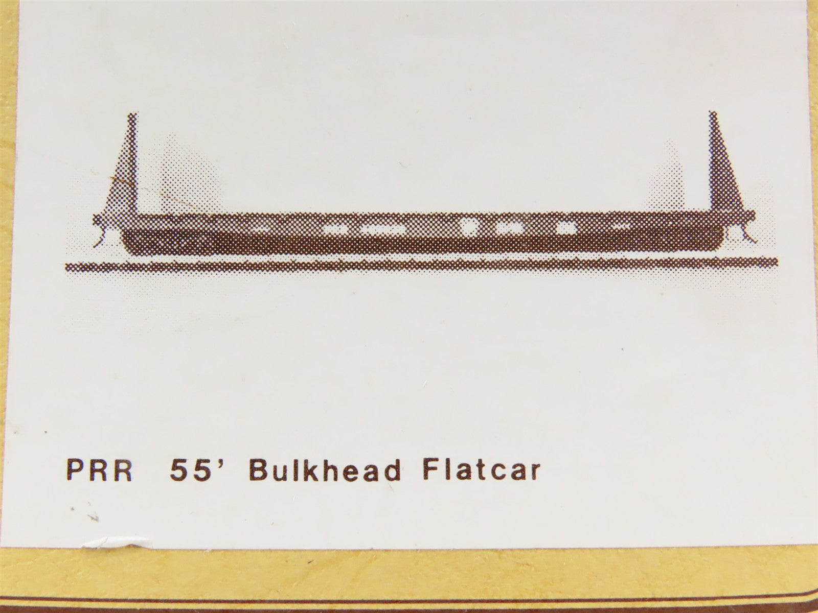 HO Gloor Craft Models 2 in 1 Kit 334 PRR Pennsylvania 55' Bulkhead Flat Car