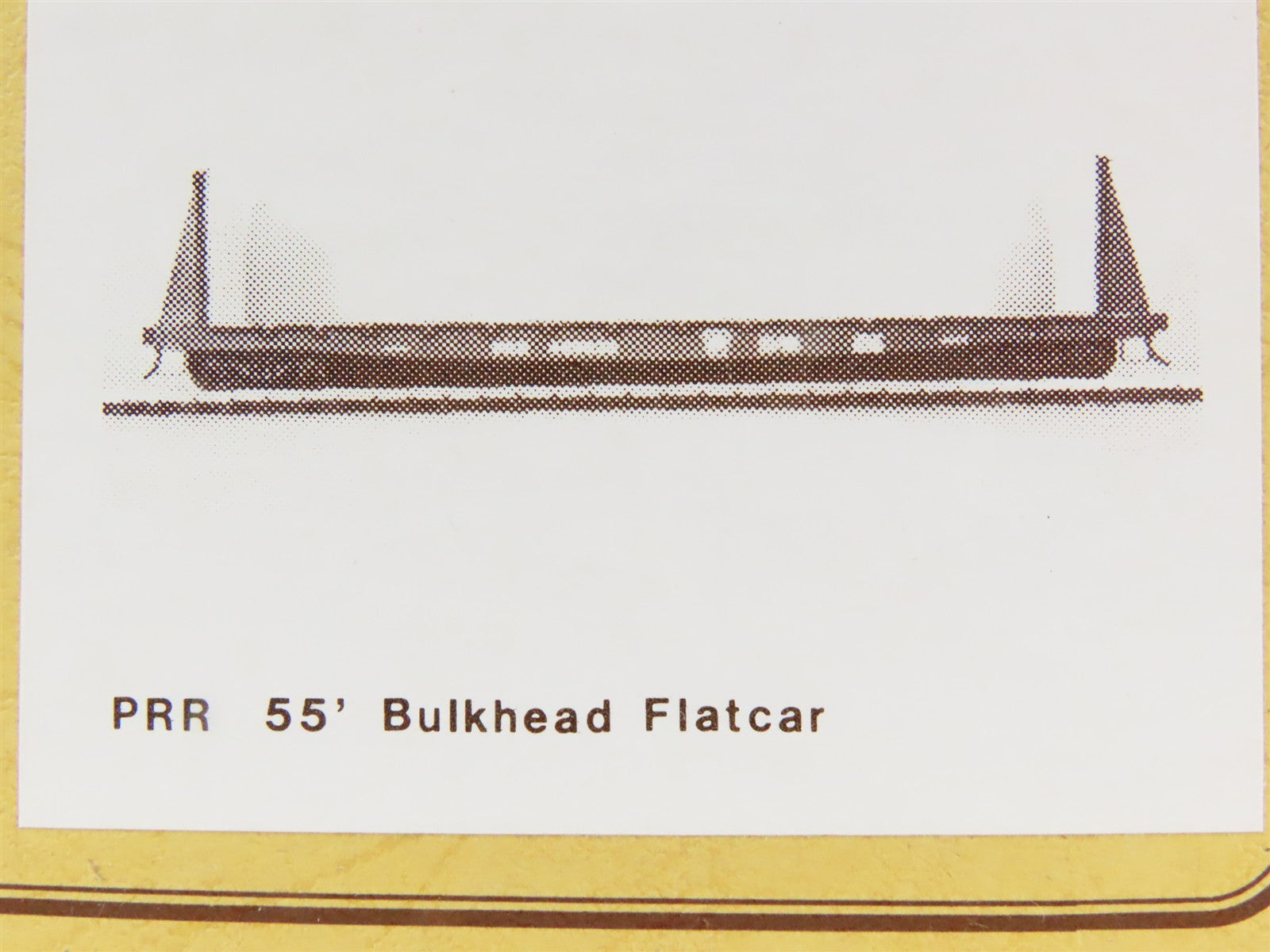 HO Gloor Craft Models 2 in 1 Kit 334 PRR Pennsylvania 55' Bulkhead Flat Car