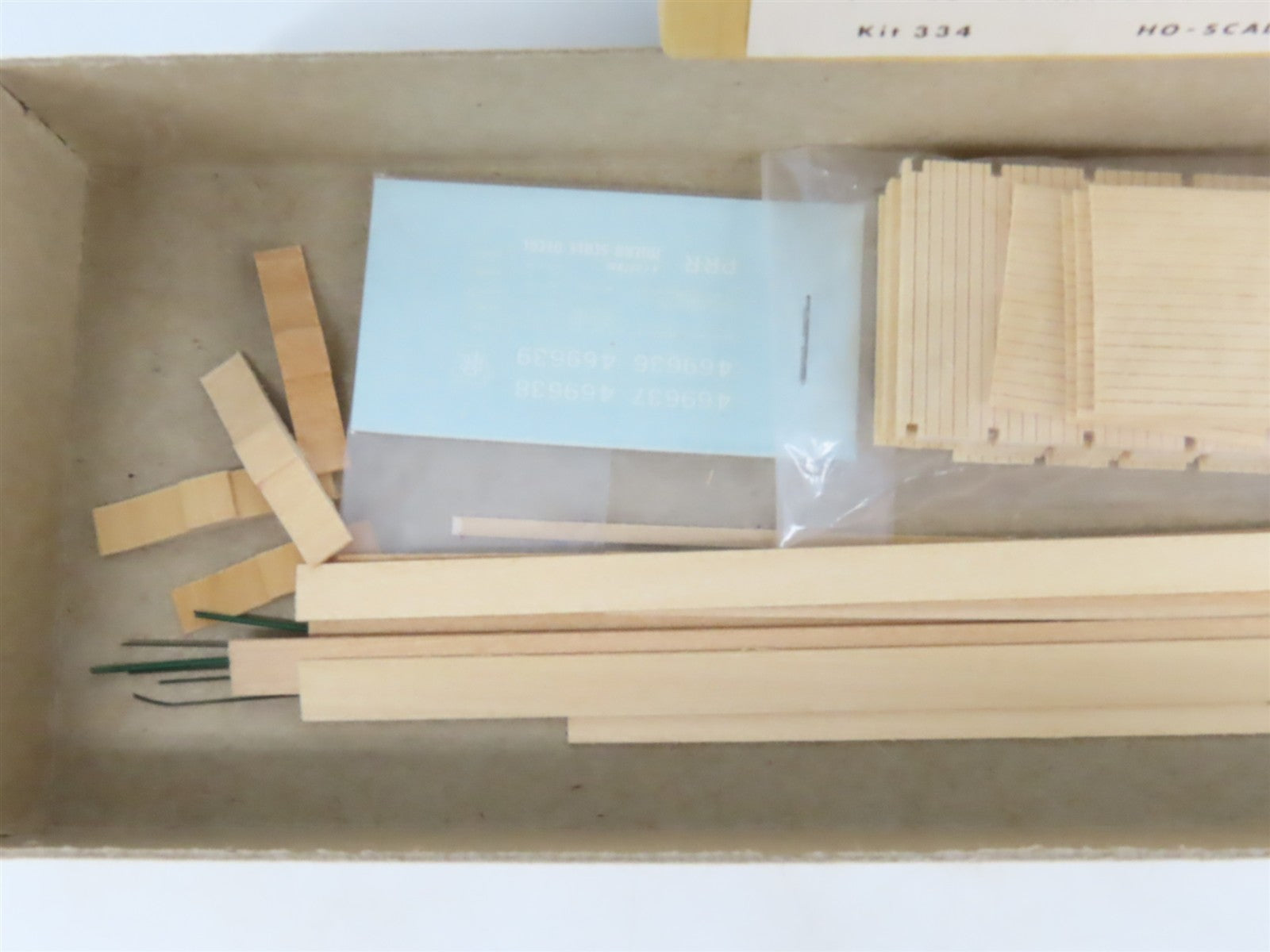 HO Gloor Craft Models 2 in 1 Kit 334 PRR Pennsylvania 55' Bulkhead Flat Car