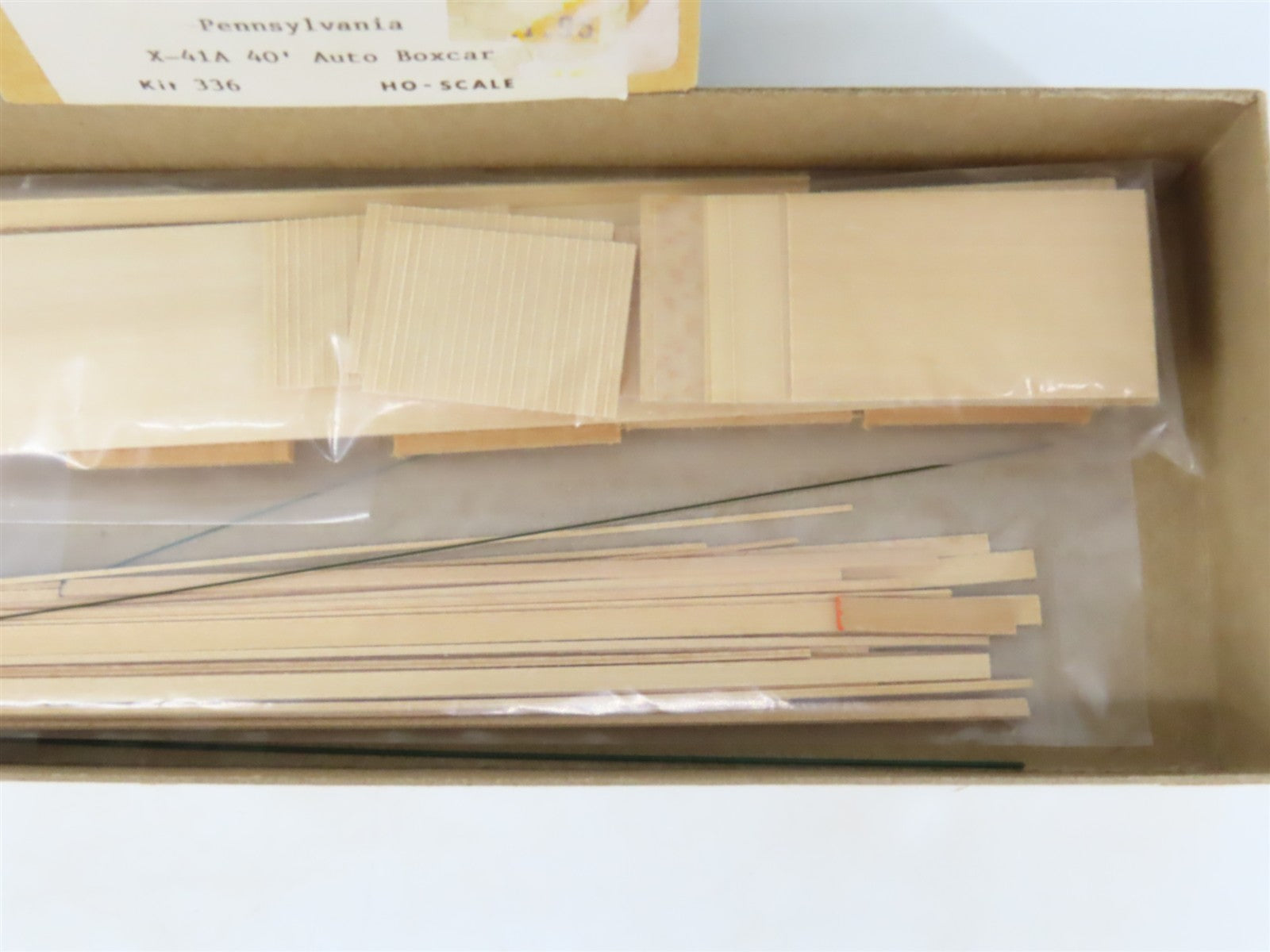 HO Scale Gloor Craft Models Kit 336 PRR Pennsylvania 40' Automobile Box Car