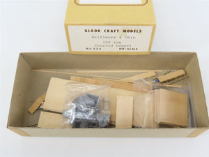 HO Scale Gloor Craft Models Kit 333 B&O Baltimore & Ohio Covered 2-Bay Hopper
