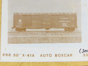 HO Scale Gloor Craft Models Kit 336 PRR Pennsylvania 50' Automobile Box Car